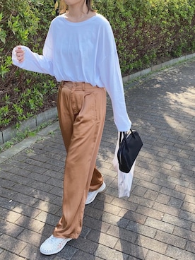 「junes（ジュネス）のアイテム」を使った、Ikumi さん（レディース・167cm）の春コーディネート