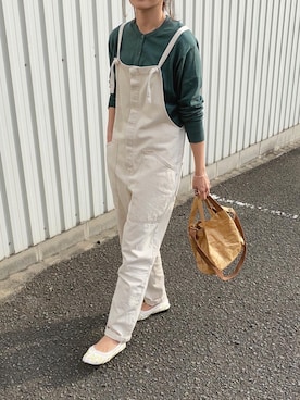 「ZARA（ザラ）のアイテム（オールインワン・サロペット）」を使った、Ikumi さん（レディース・167cm）の春コーディネート
