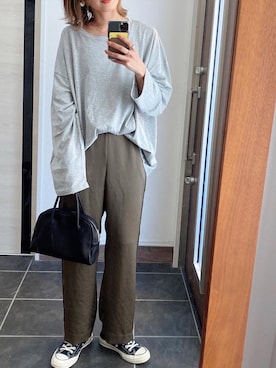 「ボストンバッグ」｜Ikumi さん（レディース・167cm）の春コーディネート