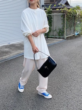 「BEAUTY&YOUTH UNITED ARROWS（ビューティーアンドユースユナイテッドアローズ）のアイテム（ハンドバッグ）」を使った、Ikumi さん（レディース・167cm）の秋コーディネート