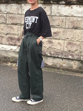 「PUEBCO（プエブコ）のアイテム」を使った、Ikumi さん（レディース・167cm）の秋コーディネート