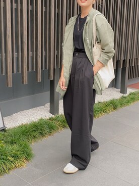 「GERMAN TRAINER（ジャーマントレーナー）のアイテム」を使った、Ikumi さん（レディース・167cm）の秋コーディネート