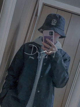 「STUSSY（ステューシー）のアイテム（ブルゾン）」を使った、tku_10969さん（メンズ・168cm）の秋コーディネート