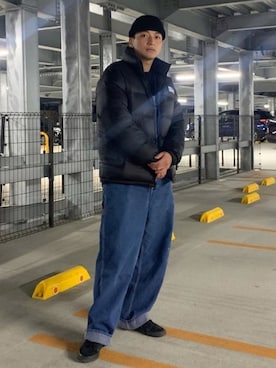 「FIRST DOWN（ファーストダウン）のアイテム」を使った、amonさん（メンズ・174cm）の冬コーディネート