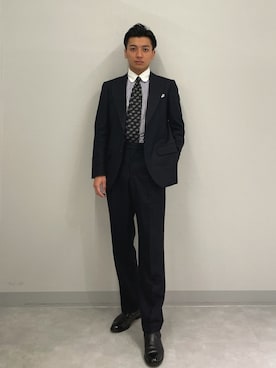 「KASHIYAMA（カシヤマ）のアイテム」を使った、amonさん（メンズ・174cm）の冬コーディネート