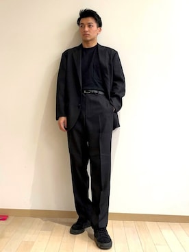 「KASHIYAMA（カシヤマ）のアイテム」を使った、amonさん（メンズ・174cm）の春コーディネート