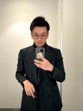 「JINS（ジンズ）のアイテム」を使った、amonさん（メンズ・174cm）の春コーディネート