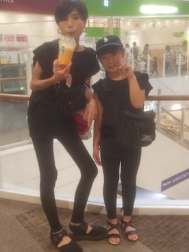 「CLANE（クラネ）のアイテム（ボディバッグ/ウエストポーチ）」を使った、Asakoさん（レディース・155cm）の夏コーディネート