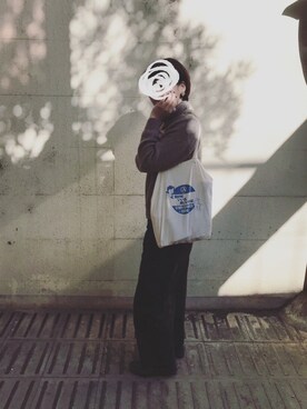 「MUJI」｜「アイテム（その他シューズ）」を使った、w a k a b aさん（レディース・160cm）の冬コーディネート