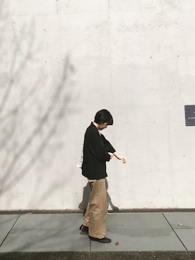 「Snow Peak（スノーピーク）のアイテム（その他アウター）」を使った、w a k a b aさん（レディース・160cm）の冬コーディネート