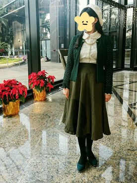 「古着好きな人と繋がりたい」｜「アイテム（パンプス）」を使った、efoistさん（レディース・153cm）の冬コーディネート