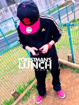 「BLACK FLYS（ブラックフライズ）のアイテム（帽子）」を使った、たけだかずと【相互フォロー】さん（メンズ・167cm）の春コーディネート