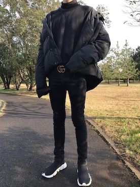 どるうぇんさん(メンズ・177cm)の冬コーディネート