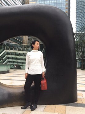 「Y.M.WALTS（ワイエムウォルツ）のアイテム」を使った、yazamidoさん（レディース・161cm）の秋コーディネート