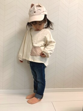 recoさん（キッズ・90cm）の春コーディネート