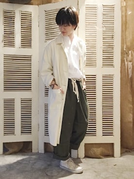 「JOURNAL STANDARD LUXE（ジャーナルスタンダード　ラックス）のアイテム（その他アウター）」を使った、A.Kさん（レディース・161cm）の春コーディネート