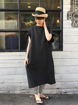 「JOURNAL STANDARD LUXE（ジャーナルスタンダード　ラックス）のアイテム（ワンピース/ドレス）」を使った、A.Kさん（レディース・161cm）の夏コーディネート