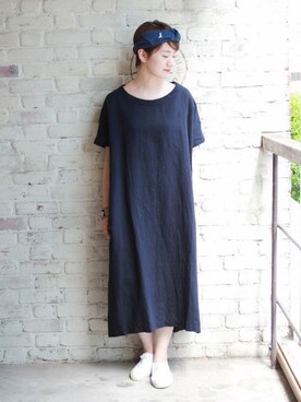「JOURNAL STANDARD LUXE（ジャーナルスタンダード　ラックス）のアイテム（ワンピース/ドレス）」を使った、A.Kさん（レディース・161cm）の夏コーディネート