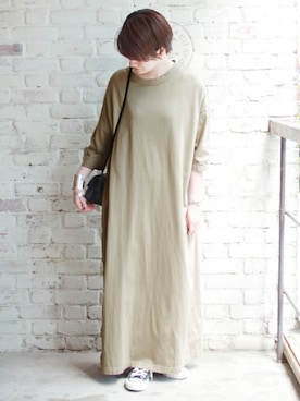 「JOURNAL STANDARD LUXE（ジャーナルスタンダード　ラックス）のアイテム（ワンピース/ドレス）」を使った、A.Kさん（レディース・161cm）の夏コーディネート