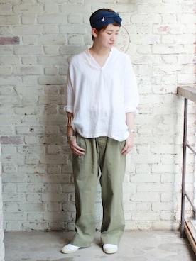 「JOURNAL STANDARD LUXE（ジャーナルスタンダード　ラックス）のアイテム（パンツ）」を使った、A.Kさん（レディース・161cm）の夏コーディネート