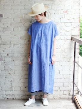 「JOURNAL STANDARD LUXE（ジャーナルスタンダード　ラックス）のアイテム（ワンピース/ドレス）」を使った、A.Kさん（レディース・161cm）の夏コーディネート