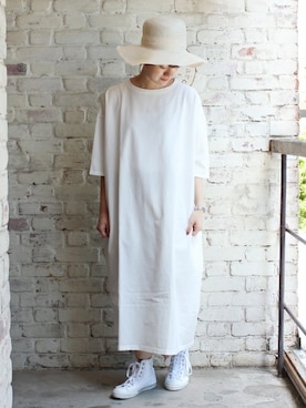 「JOURNAL STANDARD LUXE（ジャーナルスタンダード　ラックス）のアイテム（ワンピース/ドレス）」を使った、A.Kさん（レディース・161cm）の夏コーディネート