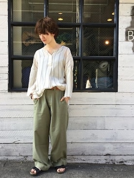 「JOURNAL STANDARD LUXE（ジャーナルスタンダード　ラックス）のアイテム」を使った、A.Kさん（レディース・161cm）の夏コーディネート