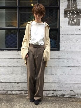「JOURNAL STANDARD LUXE（ジャーナルスタンダード　ラックス）のアイテム（パンツ）」を使った、A.Kさん（レディース・161cm）の秋コーディネート