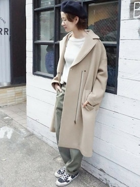 「JOURNAL STANDARD LUXE（ジャーナルスタンダード　ラックス）のアイテム（その他アウター）」を使った、A.Kさん（レディース・161cm）の秋コーディネート