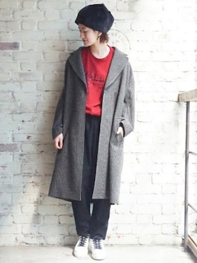 「JOURNAL STANDARD LUXE（ジャーナルスタンダード　ラックス）のアイテム（その他アウター）」を使った、A.Kさん（レディース・161cm）の秋コーディネート