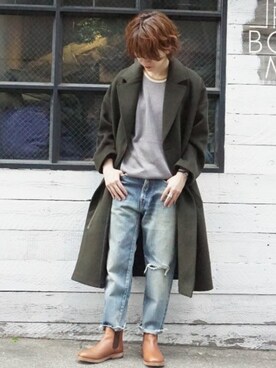 「JOURNAL STANDARD LUXE（ジャーナルスタンダード　ラックス）のアイテム（その他アウター）」を使った、A.Kさん（レディース・161cm）の秋コーディネート