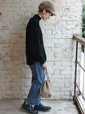 「JOURNAL STANDARD LUXE（ジャーナルスタンダード　ラックス）のアイテム（ショルダーバッグ）」を使った、A.Kさん（レディース・161cm）の秋コーディネート