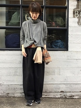 「JOURNAL STANDARD LUXE（ジャーナルスタンダード　ラックス）のアイテム」を使った、A.Kさん（レディース・161cm）の秋コーディネート