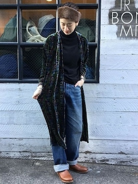 「JOURNAL STANDARD LUXE（ジャーナルスタンダード　ラックス）のアイテム（ワンピース/ドレス）」を使った、A.Kさん（レディース・161cm）の冬コーディネート