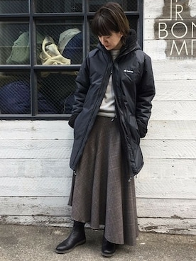 「JOURNAL STANDARD LUXE（ジャーナルスタンダード　ラックス）のアイテム（ジャケット/アウター）」を使った、A.Kさん（レディース・161cm）の冬コーディネート