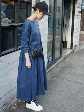 「JOURNAL STANDARD LUXE（ジャーナルスタンダード　ラックス）のアイテム（ワンピース/ドレス）」を使った、A.Kさん（レディース・161cm）の冬コーディネート