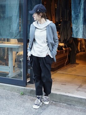 「JOURNAL STANDARD LUXE（ジャーナルスタンダード　ラックス）のアイテム（パンツ）」を使った、A.Kさん（レディース・161cm）の冬コーディネート