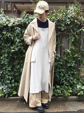 「JOURNAL STANDARD LUXE（ジャーナルスタンダード　ラックス）のアイテム（ジャケット/アウター）」を使った、A.Kさん（レディース・161cm）の春コーディネート