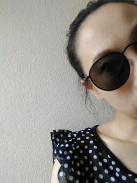 「Ameri（アメリ）のアイテム（サングラス）」を使った、hiroさん（レディース・152cm）の夏コーディネート