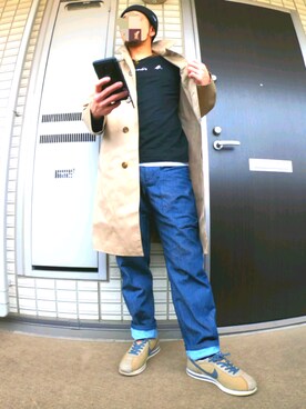 「アニエスベー」｜「アイテム（その他アウター）」を使った、*ryotagonia.さん（メンズ・168cm）の春コーディネート