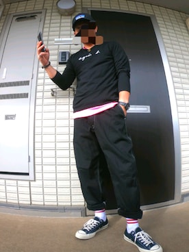 「DANTON（ダントン）の【DANTON】イージー ペインターパンツ GAT MEN（その他パンツ）」を使った、*ryotagonia.さん（メンズ・168cm）の春コーディネート