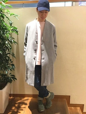 「デニムスキニーパンツ」｜小林さん（メンズ・174cm）の冬コーディネート