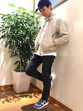 「SHIPS JET BLUE（シップスジェットブルー）のアイテム（ブルゾン）」を使った、小林さん（メンズ・174cm）の冬コーディネート