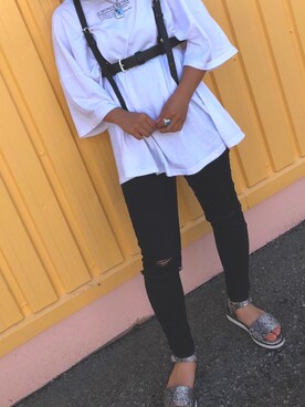 「VENCE（ヴァンス）のアイテム（パンツ）」を使った、nana3022さん（レディース・147cm）の夏コーディネート