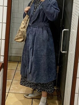 「RETRO GIRL（レトロガール）のアイテム（チェスターコート）」を使った、Cocoさん（レディース・158cm）の夏コーディネート