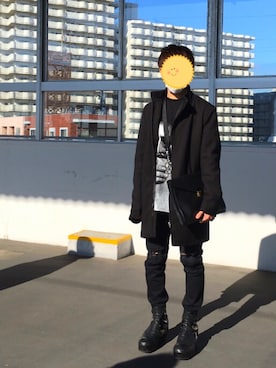 「バルマンオム」｜ぺん太郎2さん（メンズ・171cm）の冬コーディネート
