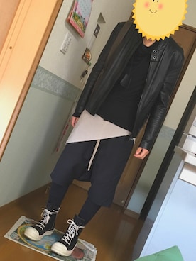 「First Aid to the Injured(ファースト・エイド・トュ・ザ・インジュアード)のアイテム」を使った、ぺん太郎2さん(メンズ・171cm)の春コーディネート