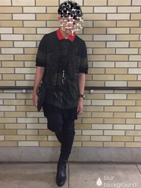 「First Aid to the Injured(ファースト・エイド・トュ・ザ・インジュアード)のアイテム」を使った、ぺん太郎2さん(メンズ・171cm)の夏コーディネート