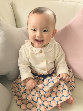 hinanoさん（キッズ・70cm）の秋コーディネート