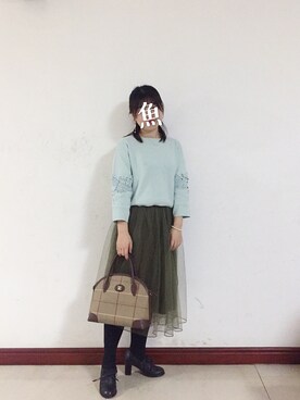 「ef-de（エフデ）のアイテム（トップス）」を使った、Etoileさん（レディース・155cm）の秋コーディネート